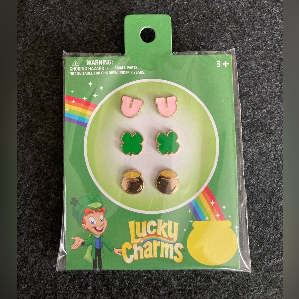 🌈🍀LUCKY CHARMS🍀🌈Earring Set for ages 3+